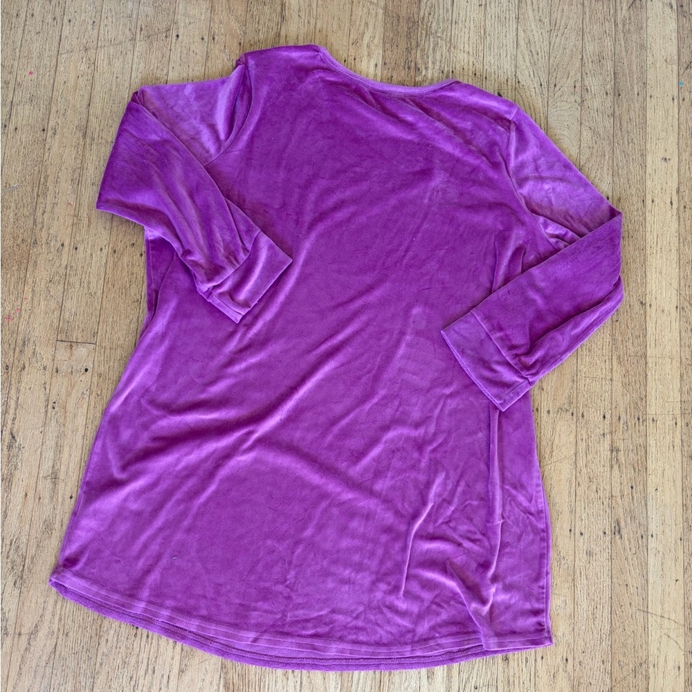 Juicy couture velour long sleeve tee shirt - Picture 4 of 5